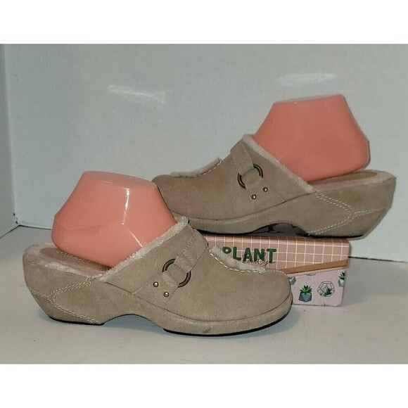 Sonoma Elsie Suede Sherpa Lined Clogs - Size 9M - Picture 1 of 13